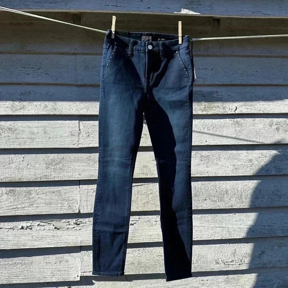 Jen 7 by 7 For all mankind dark wash ankle skinny denim jeans size0 - Picture 1 of 6